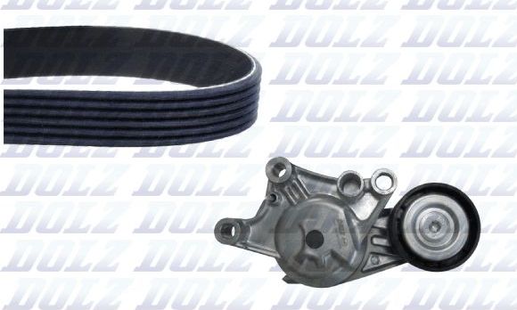 Ремень ГРМ с роликами (комплект) Dolz для Citroen SpaceTourer I 2016-2026. Артикул SKD218A