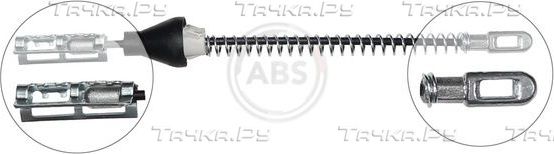 Трос ручника (тросик ручного тормоза) ABS. Артикул K13884