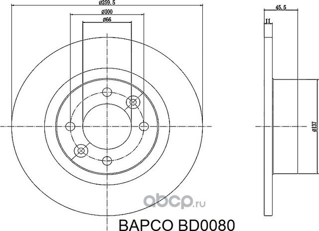 Делаль (Bapco). Артикул BD0080