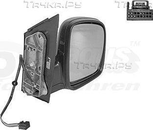 Зеркало боковое Van Wezel * HAGUS * правое для Volkswagen Caddy III 2004-2015. Артикул 5867808