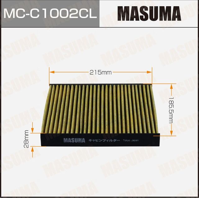 Фильтр салонный угольный (Masuma). Артикул MCC1002CL