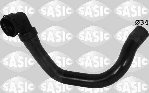 Патрубок радиатора (системы охлаждения) Sasic левый нижний для Opel Corsa D 2009-2014. Артикул 3406281