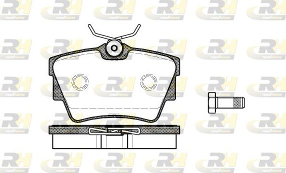 Тормозные колодки RoadHouse задние для Volkswagen Transporter T4 1996-2003. Артикул 2591.10