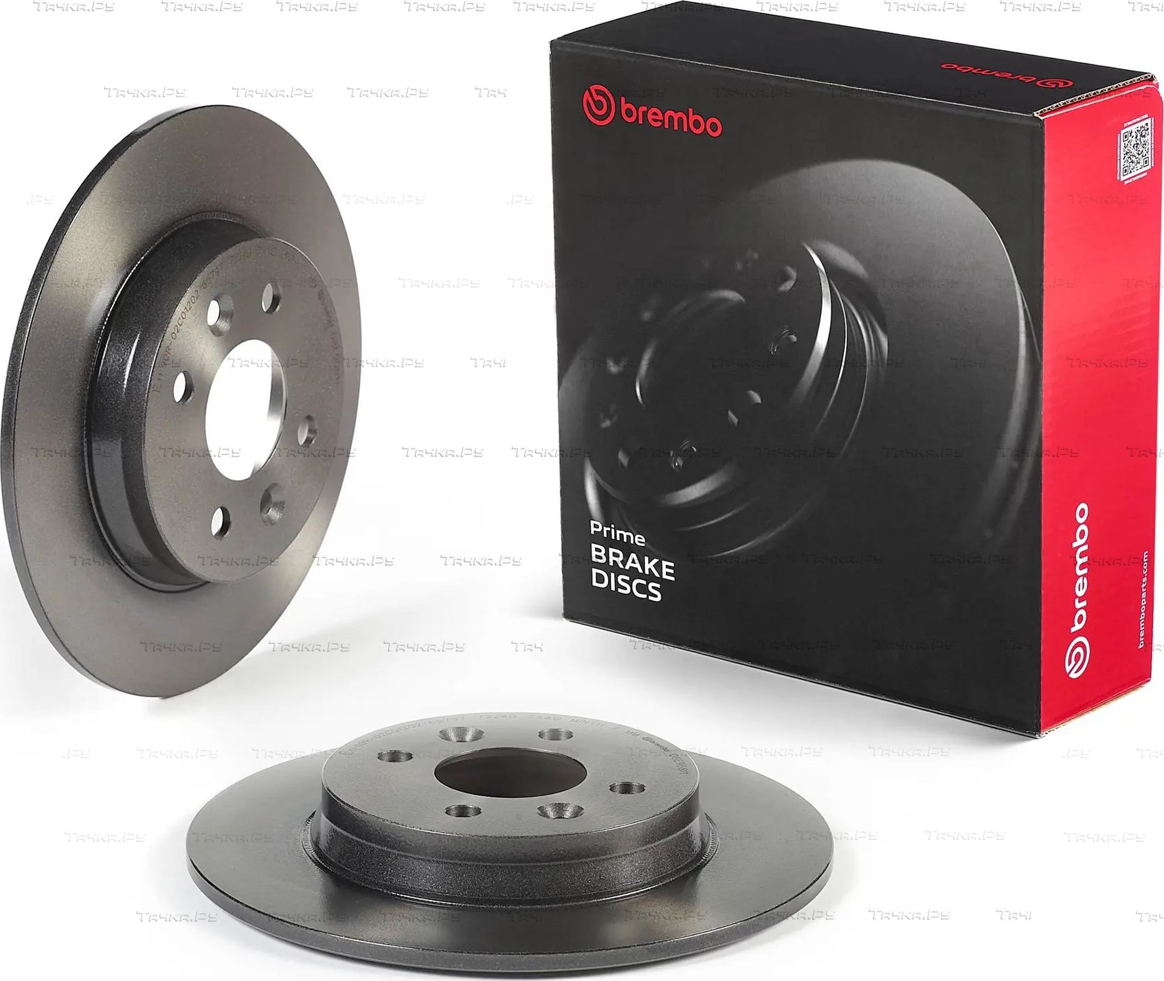 Тормозной диск Brembo PRIME LINE - UV Coated задний для Renault Clio V 2019-2026. Артикул 08.E958.11