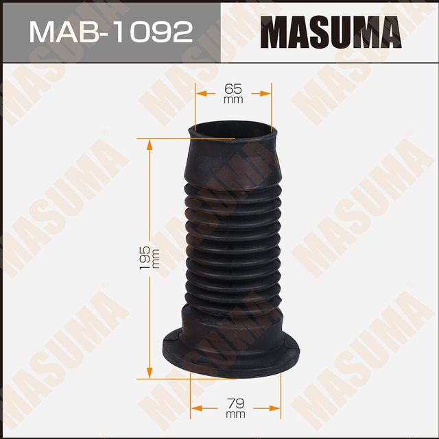 Комплект отбойников и пыльников амортизаторов (стоек) Masuma передний для Toyota Yaris II 2005-2012. Артикул MAB-1092