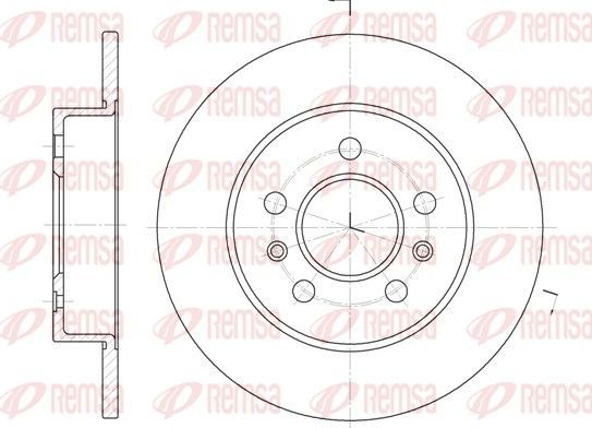 Тормозной диск Remsa задний для Renault Laguna I 1994-2001. Артикул 6239.02