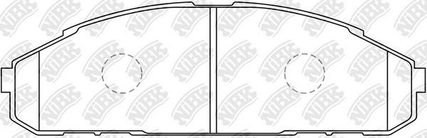 Тормозные колодки NiBK. Артикул PN2308