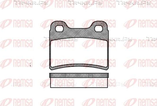 Тормозные колодки Remsa задние для Kia Shuma I 1996-2001. Артикул 0417.00