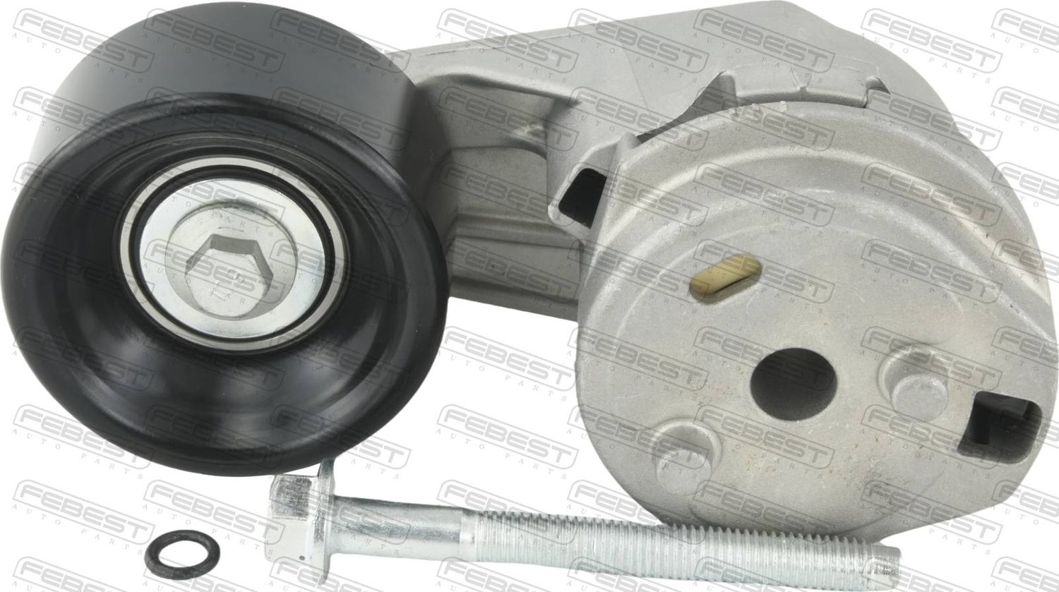 Натяжной ролик (натяжитель) приводного клинового зубчатого ремня Febest. Артикул 2990-M62