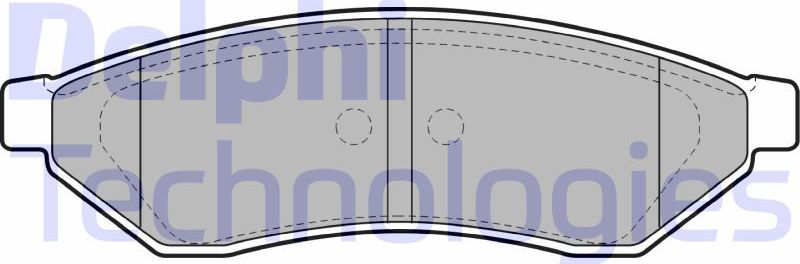 Тормозные колодки Delphi (Low-Metallic). Артикул LP1946