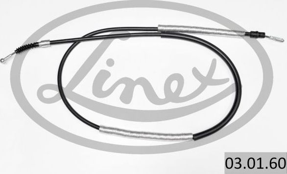 Трос ручника (тросик ручного тормоза) Linex. Артикул 03.01.60