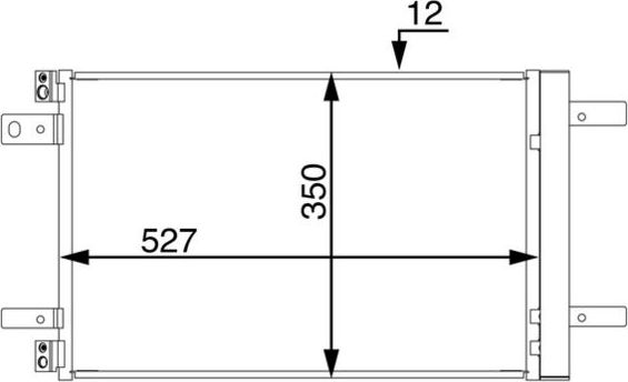 Радиатор кондиционера (конденсатор) Mahle Behr для Peugeot 5008 II 2016-2026. Артикул AC 886 000S