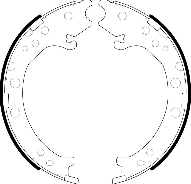 Тормозные колодки (стояночная тормозная система) NiBK. Артикул FN8003
