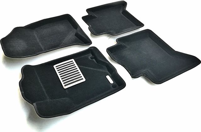 Коврики текстильные Euromat 3D Lux для салона Toyota Hilux VIII 2016-2026. Артикул EM3D-005134