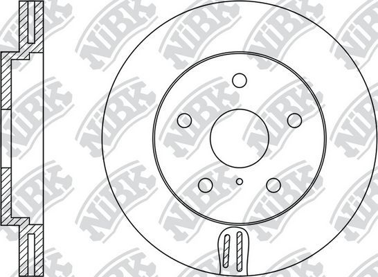 Тормозной диск NiBK. Артикул RN1423