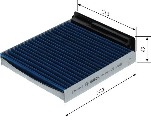 Салонный фильтр Bosch ФИЛЬТР+pro для Renault Modus I 2004-2015. Артикул 0 986 628 602