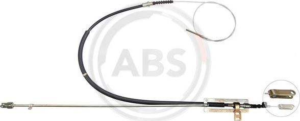 Трос ручника (тросик ручного тормоза) ABS задний для Kia Pregio I 1995-2004. Артикул K12295