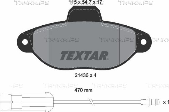 Тормозные колодки Textar Q+. Артикул 2143603