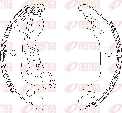Тормозные колодки Remsa задние для Fiat Punto II 1999-2012. Артикул 4098.00