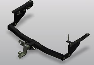 Фаркоп AvtoS под американский квадрат для Nissan Patrol Y62 2010-2025 без шара в комплекте. Артикул NS 32