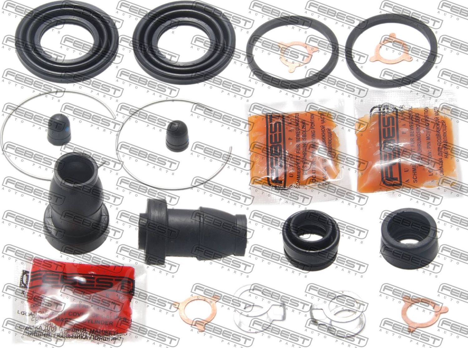 Ремкомплект тормозного суппорта Febest. Артикул 0175-ZZE121R