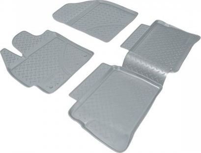 Коврики Норпласт для салона Toyota Prius III (XW30) 2009-2015 СЕРЫЕ. Артикул NPL-Po-88-41Grey