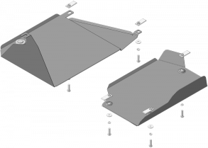 Защита Мотодор для абсорбера и топливного бака Haval F7 FWD/4WD 2019-2023. Артикул 03123