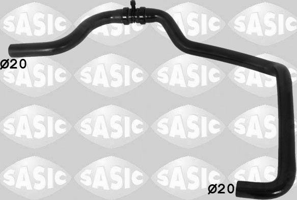 Патрубок системы охлаждения (радиатора) Sasic левый для Dacia Logan I 2005-2012. Артикул 3404080