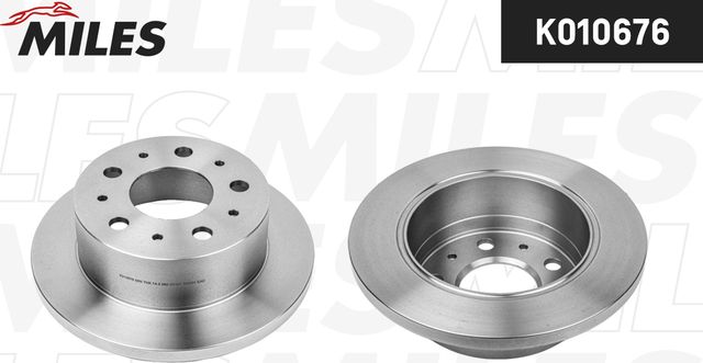 Тормозной диск Miles задний для Peugeot Boxer III 2006-2026. Артикул K010676