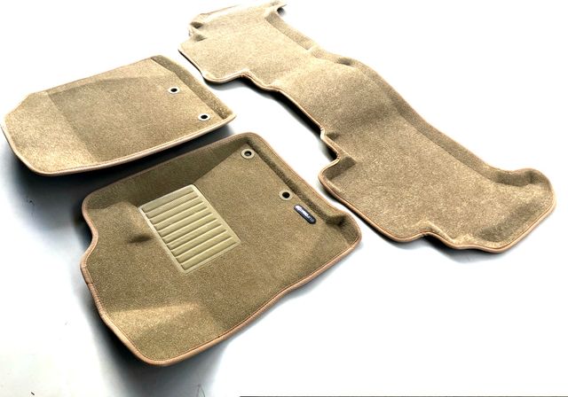Коврики текстильные Euromat 3D Business (с крепежом) для салона Lexus LX570 2012-2026 Бежевые. Артикул EMC3D-005140T