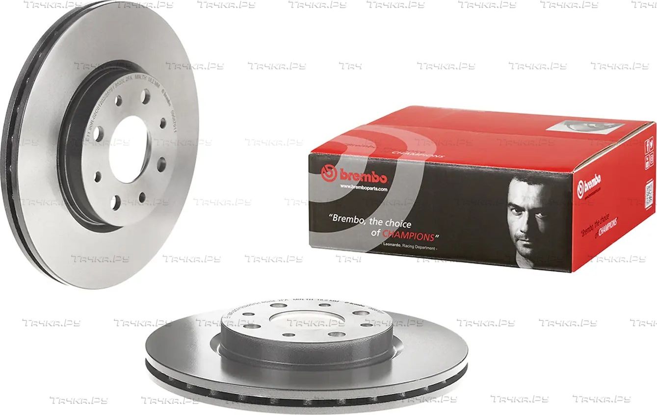 Тормозной диск Brembo UV Coated передний для Lancia Delta II (836) 1996-1999. Артикул 09.5870.11