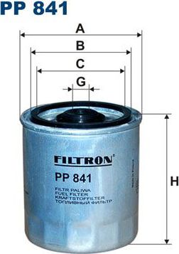 Топливный фильтр Filtron для ТагАЗ Road Partner 2008-2014. Артикул PP 841