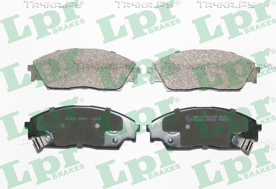 Тормозные колодки LPR передние для Honda CR-X II 1987-1992. Артикул 05P071