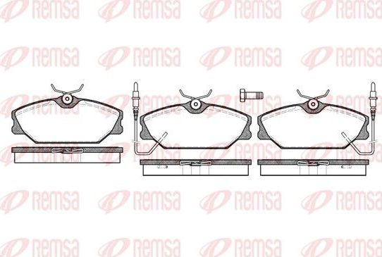 Тормозные колодки Remsa передние для Alpine A610 1991-1995. Артикул 0208.02