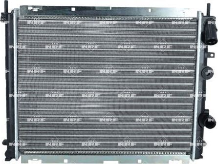 Радиатор охлаждения двигателя NRF (алюминий) для Renault Clio II 1998-2013. Артикул 53209A