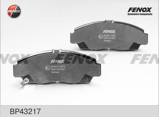 Тормозные колодки Fenox передние для BYD F6 2008-2014. Артикул BP43217