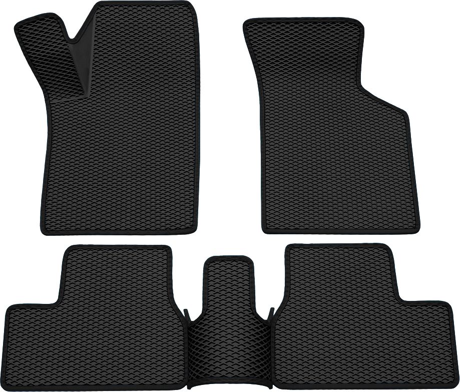 Коврики Rezkon 3D EVA Ромб резиновые для салона Lada Granta I 2190, 2191, 2192, 2194 2011-2026 Черный кант. Артикул 9239015101