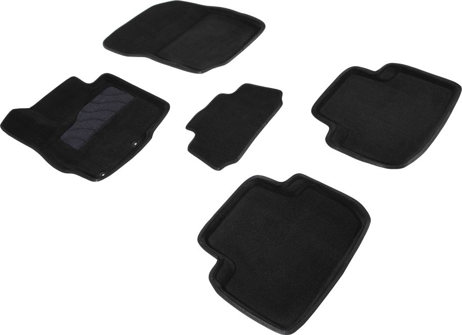 Комплект ковриков Seintex 3D ворсовые для салона и багажника Mitsubishi Eclipse Cross 2017-2026 ЧЕРНЫЕ. Артикул 91335