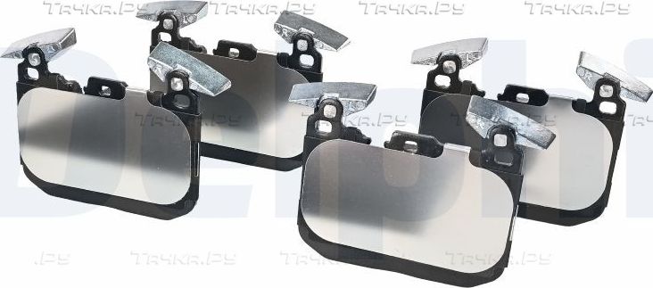 Тормозные колодки Delphi (Low-Metallic) передние для BMW 1 II (F20/F21) 2011-2019. Артикул LP2449