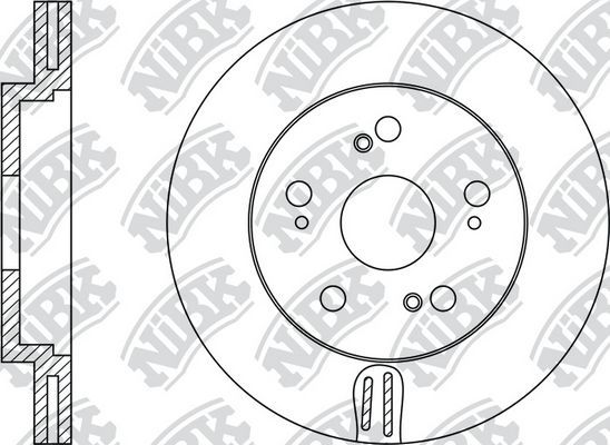 Тормозной диск NiBK. Артикул RN1204