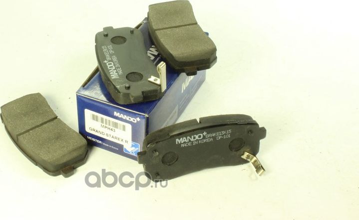 КОМПЛЕКТ КОЛОДОК ТОРМОЗНЫХ ДИСКОВЫХ HYUNDAI MPH43 (Mando). Артикул mph43