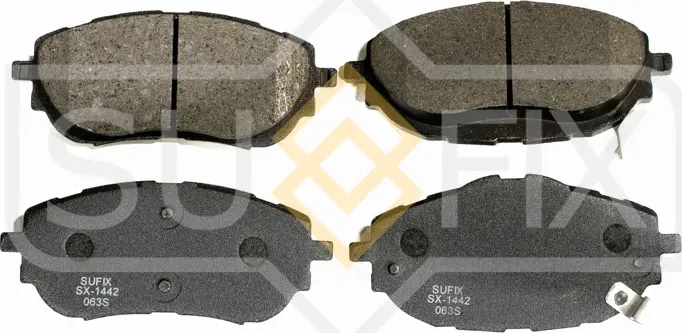 Колодки тормозные дисковые передние правые/левые TOYOTA AURIS (E18) 2012-2018 (Sufix). Артикул SX1442
