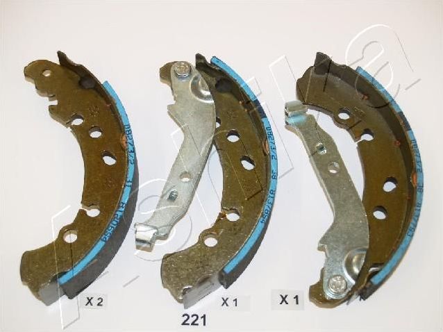 Тормозные колодки ASHIKA задние для Toyota Yaris III 2010-2014. Артикул 55-02-221