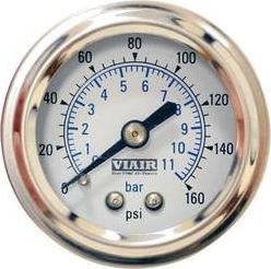 Манометр VIAIR бортовой 2 VIAIR от 0 до 11 атм белый. Артикул 90087
