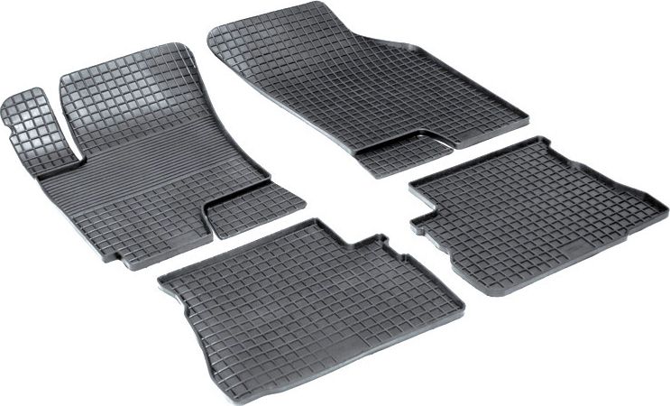 Коврики резиновые Seintex с узором сетка для салона Hyundai Getz 2002-2011. Артикул 00320