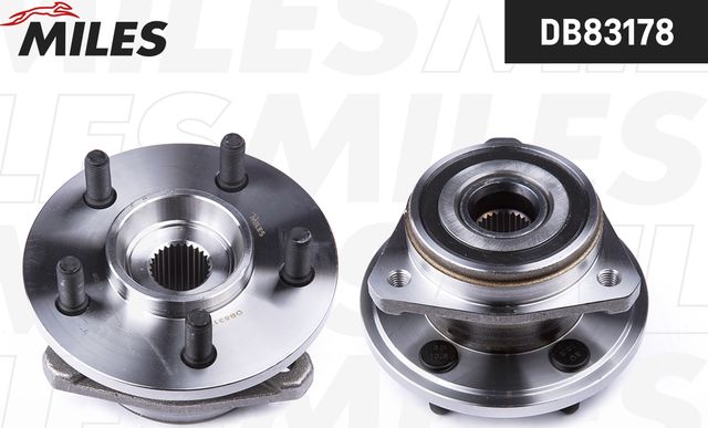 Ступица колеса с интегрированным подшипником Miles передняя для Jeep Wrangler II (TJ) 1996-2007. Артикул DB83178