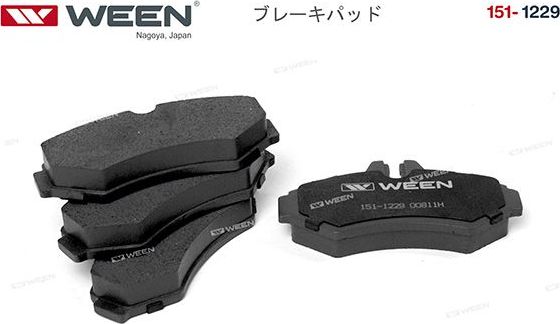 Тормозные колодки WEEN. Артикул 151-1229