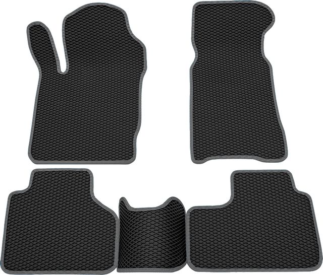 Коврики Rezkon EVA для салона Chevrolet Niva (2123) I 2002-2009 Серый кант. Артикул 9039040102