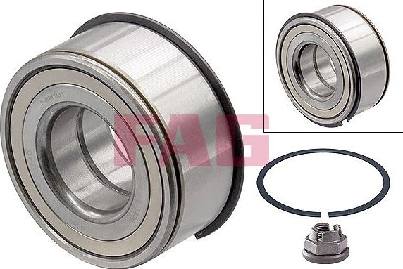 Ступичный подшипник (комплект) Fag передний для Renault Clio II 2004-2013. Артикул 713 6309 20