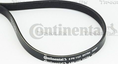 Приводной ремень поликлиновой ContiTech для Volvo XC60 I 2008-2017. Артикул 5PK1121 EXTRA
